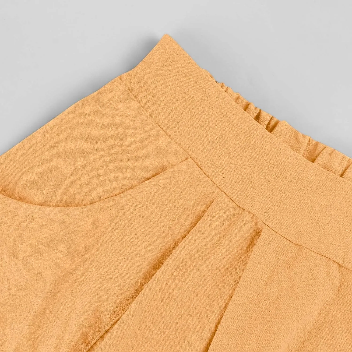 A Line Midi Skirt for Womens Vintage Front Button Swing Skirts Summer Casual High Waisted Pleated Midi Skirt with Pockets