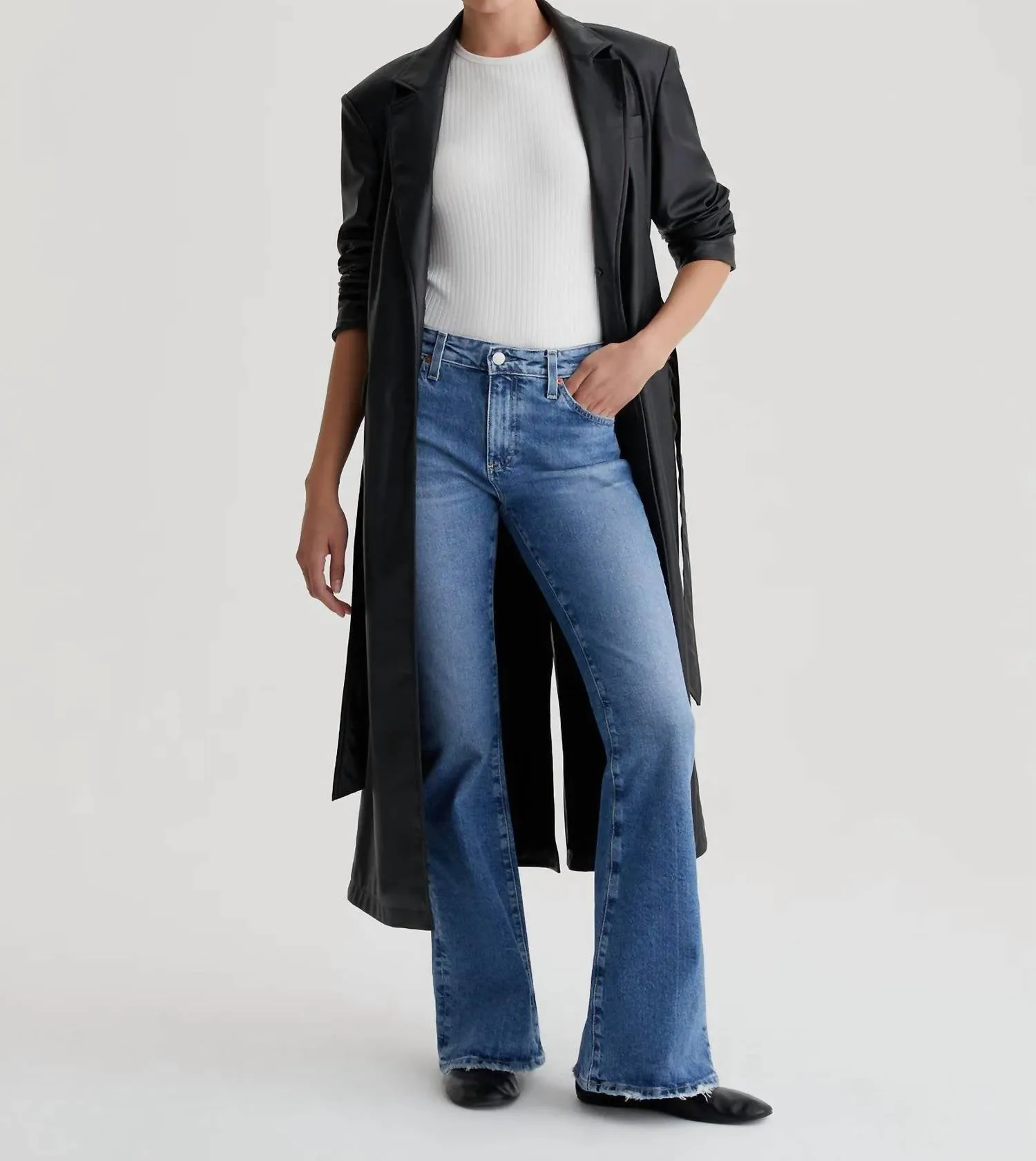 Ag Jeans - Angeline Mid-Rise Flare Jeans