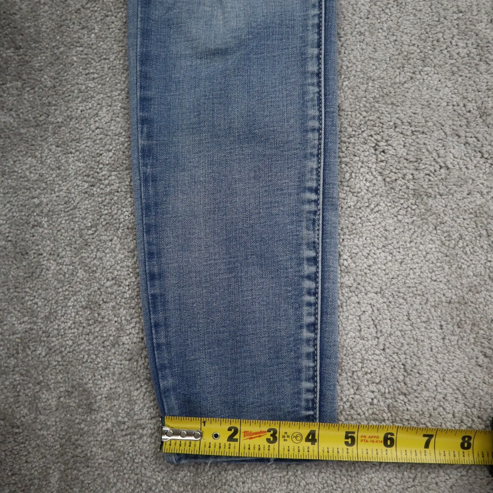 American Eagle Women Jegging Jeans Skinny Leg Distressed Stretch Blue Size 6R