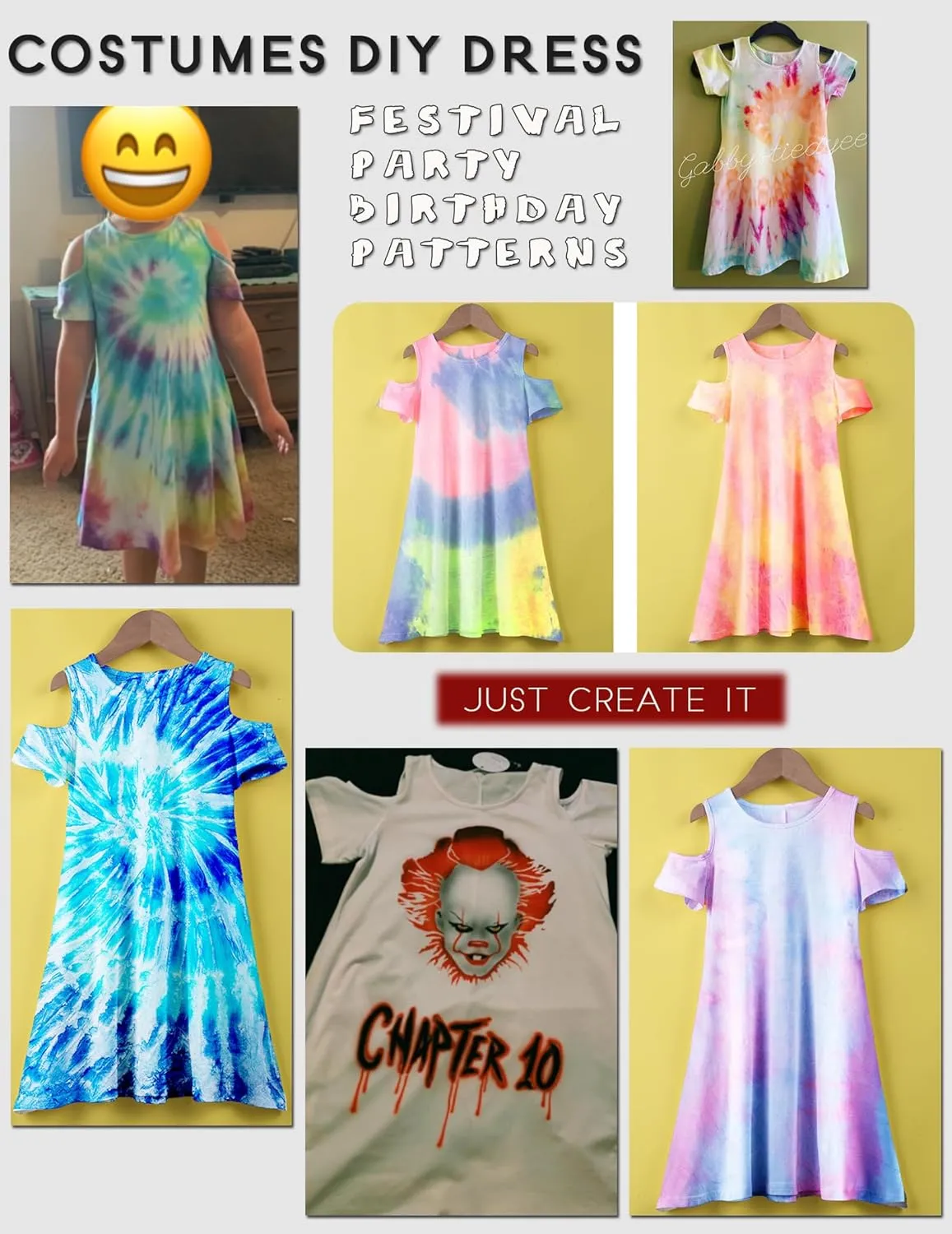 Arshiner Girls Summer Dress Short Sleeve Cold Shoulder Solid Color Swing Casual Dresses with Pockets