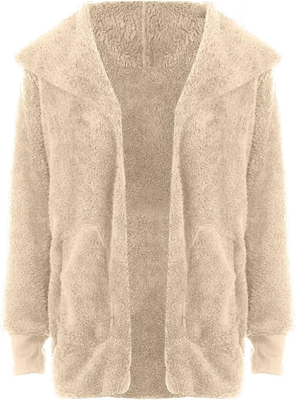 Ceboyel Womens Winter Jacket Coats Hooded Oversized Sweater Cardigan Fuzzy Fleece Shearling Jacket Trendy Warm Clothes 2023
