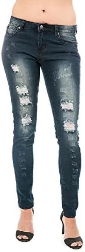 Exocet Distressed Women's Jeans Boyfriend Style