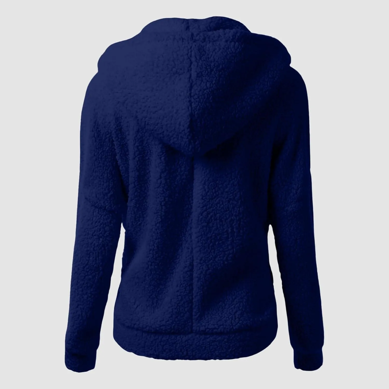 Fleece Jacket Women Sherpa Lined Thickened Plush Hooded Sweatshirts Casual Zip Up Long Sleeve Winter Warm Coats with Pockets