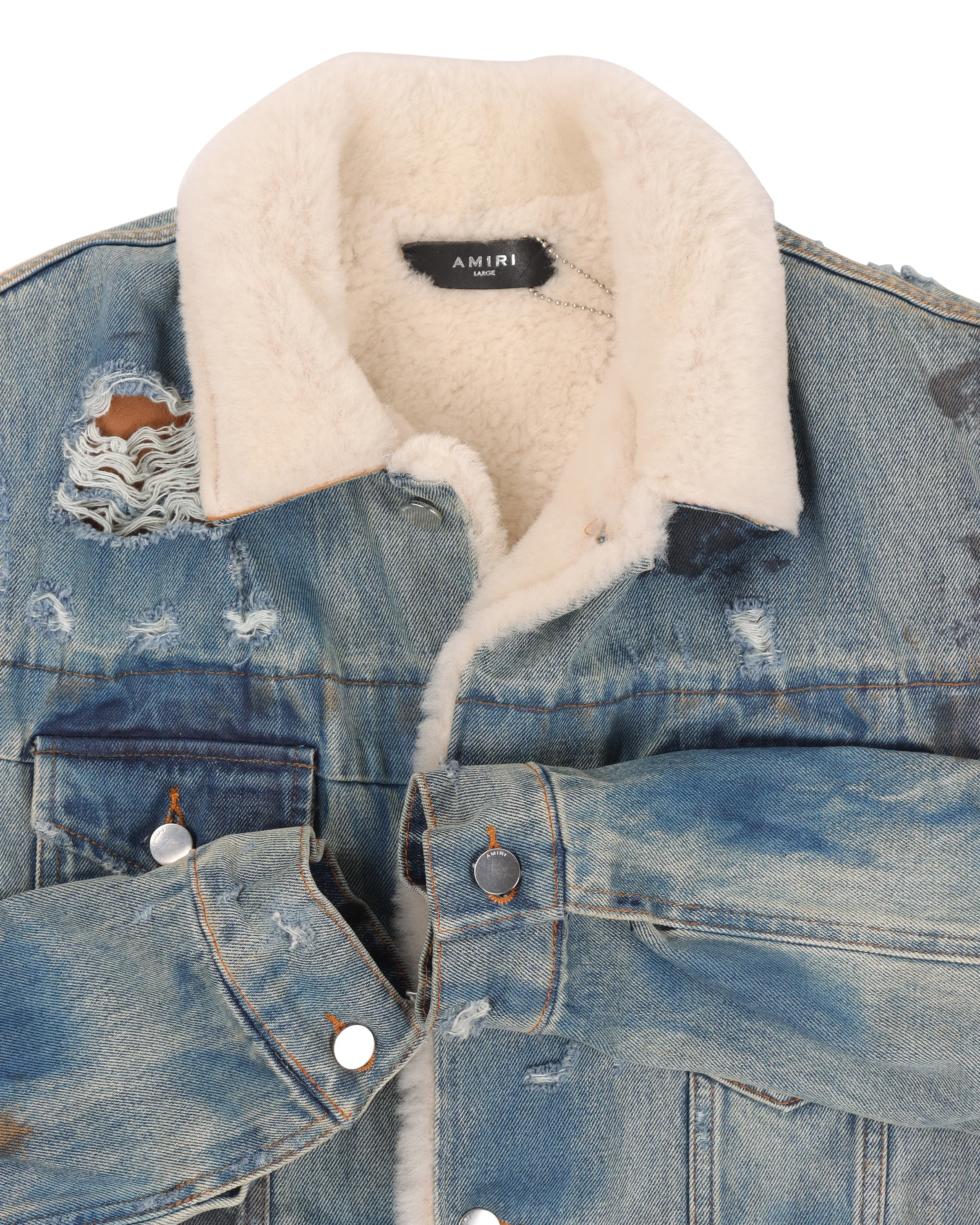 Killmonger Shearling Denim Trucker Jacket