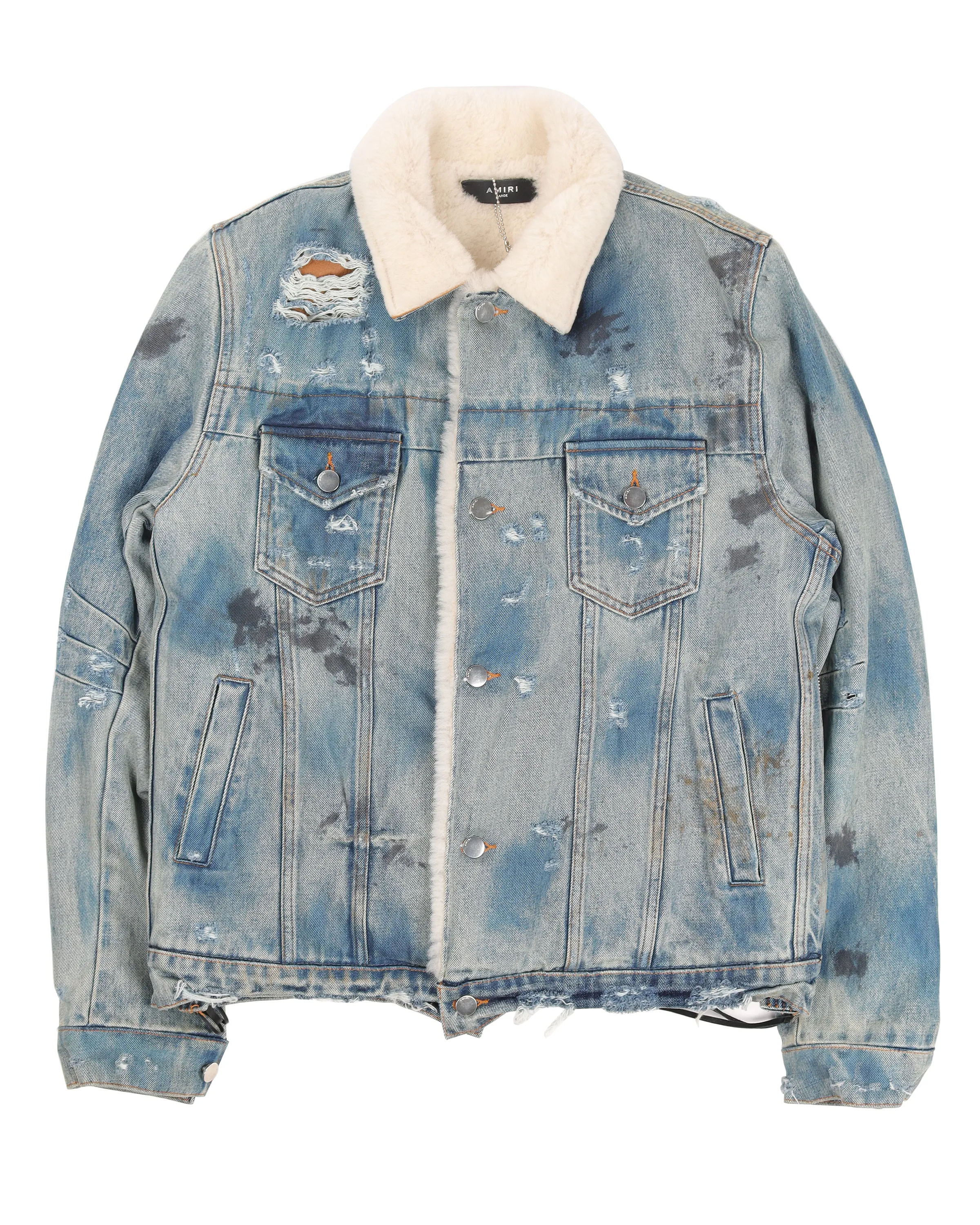 Killmonger Shearling Denim Trucker Jacket