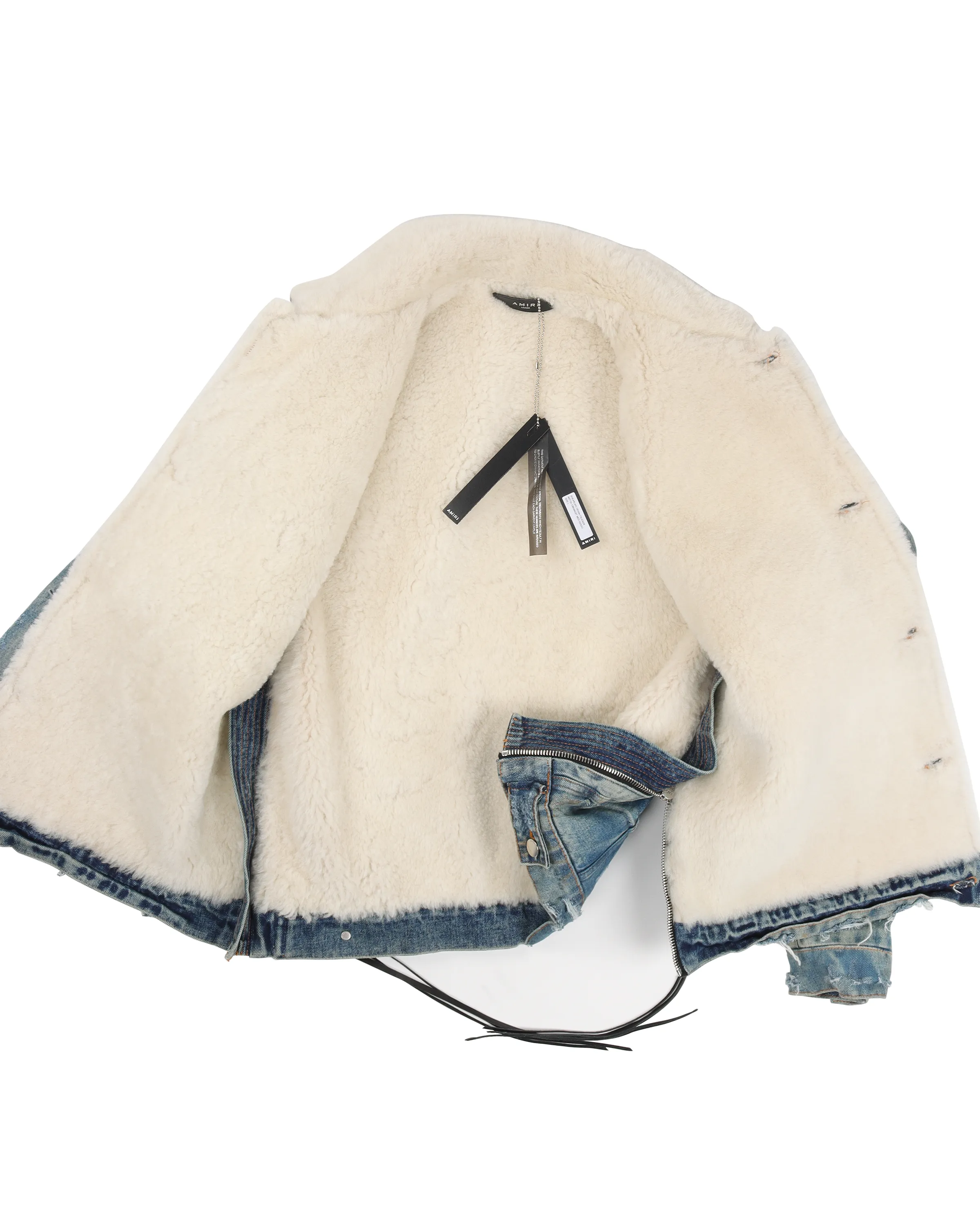 Killmonger Shearling Denim Trucker Jacket