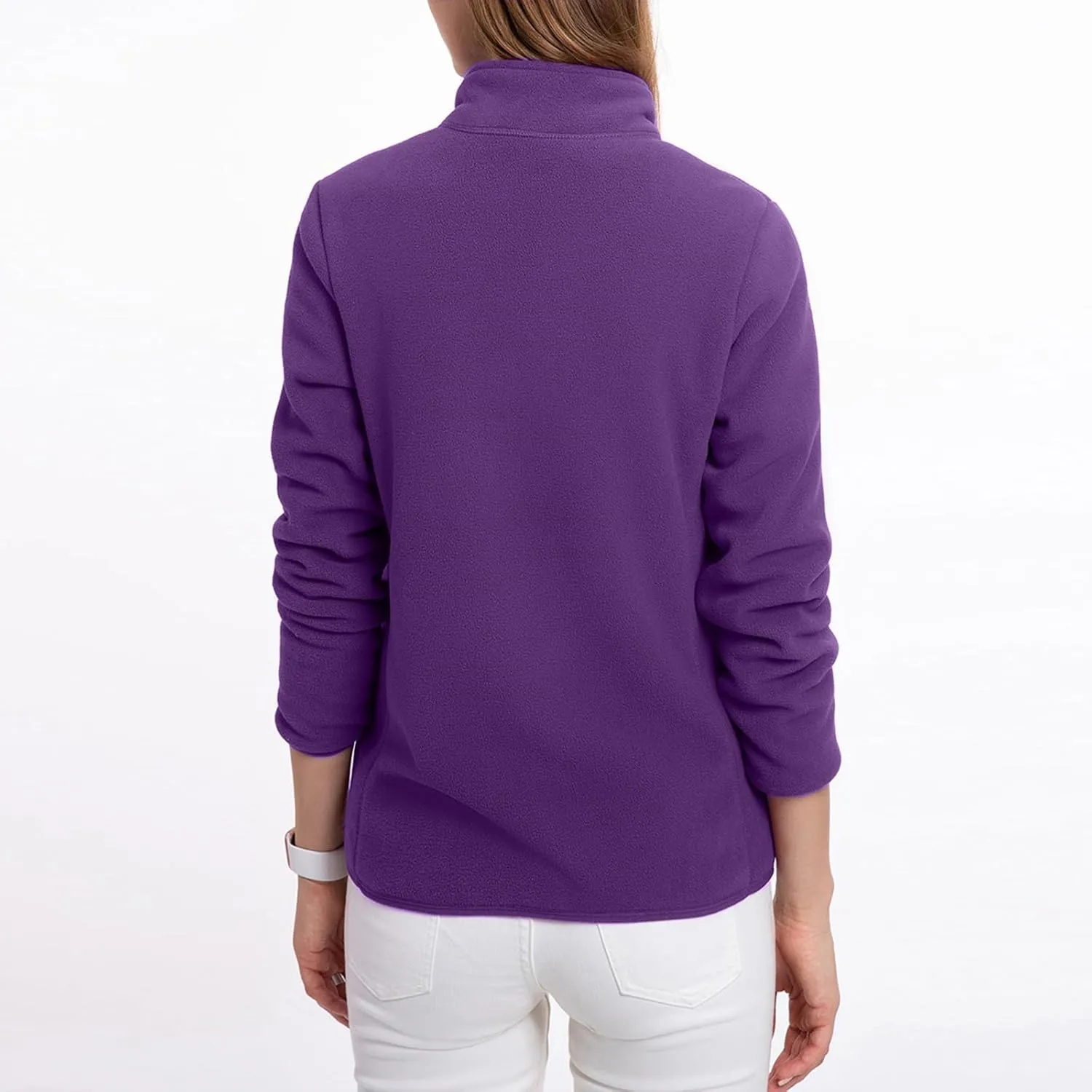 Sherpa Fleece Lined Jackets For Women Teen Girls y2k Clothes Full Zip Up Oversized Sweatshirts With Pockets