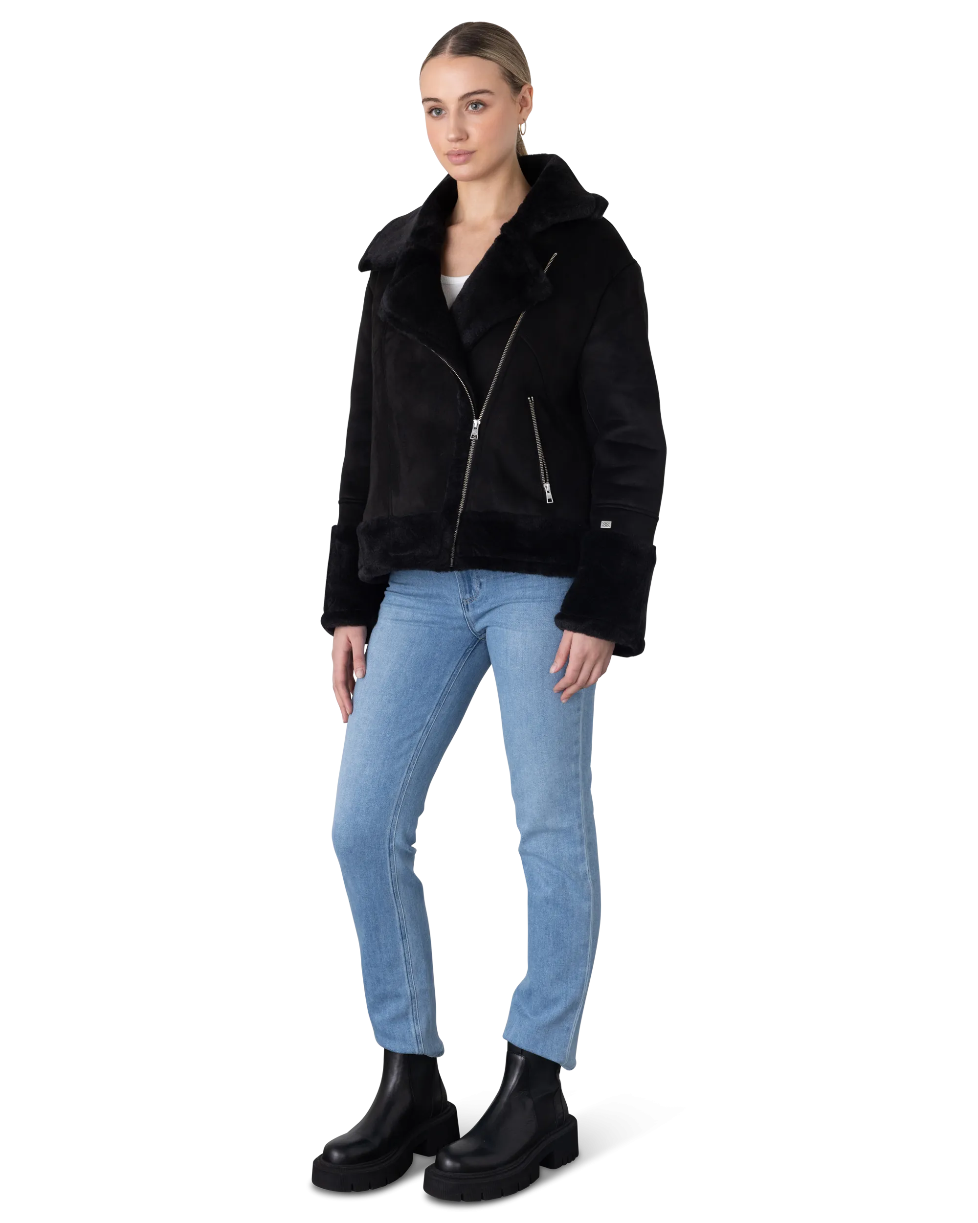 Soia and Kyo Phoebe Moto Coat