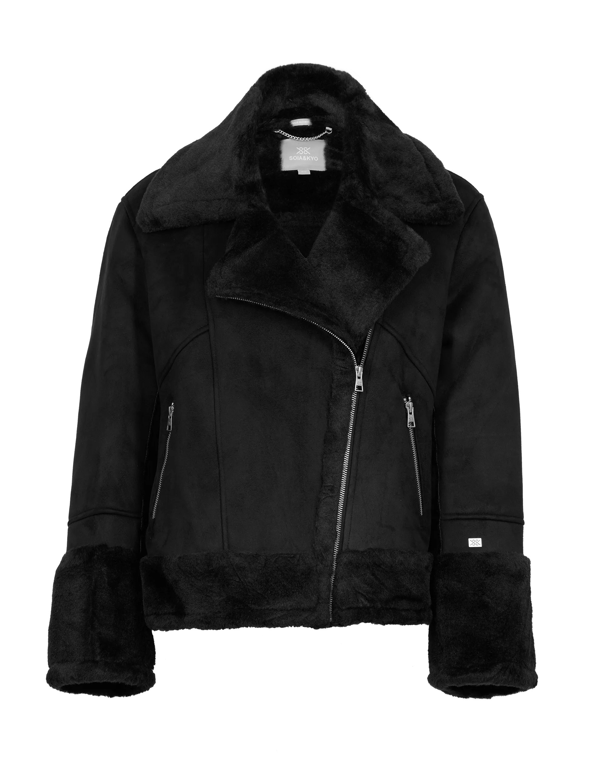 Soia and Kyo Phoebe Moto Coat