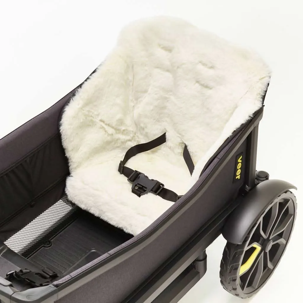 Veer Shearling Seat Cover, White