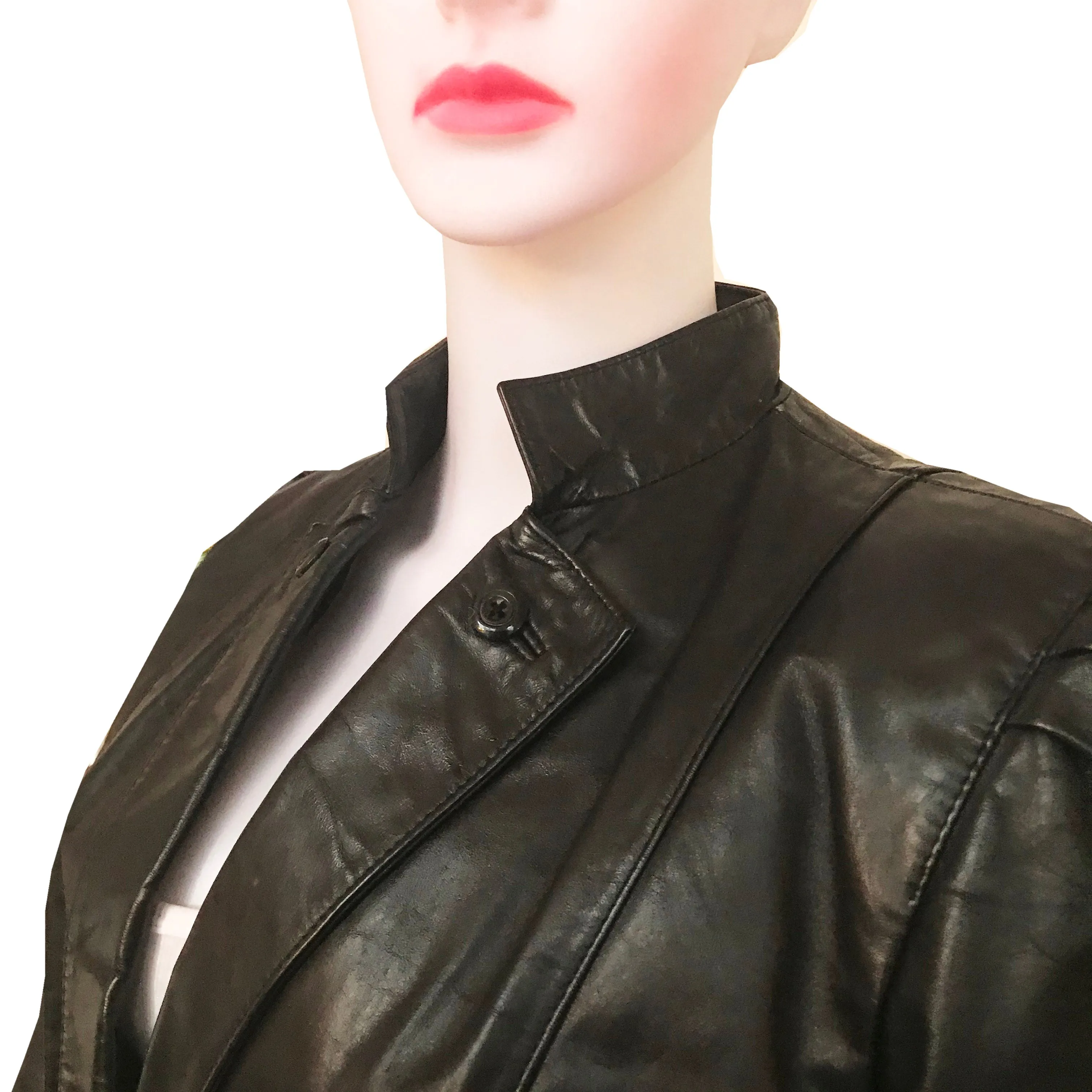 Vintage 1980s Wilsons Leather Cropped Jacket