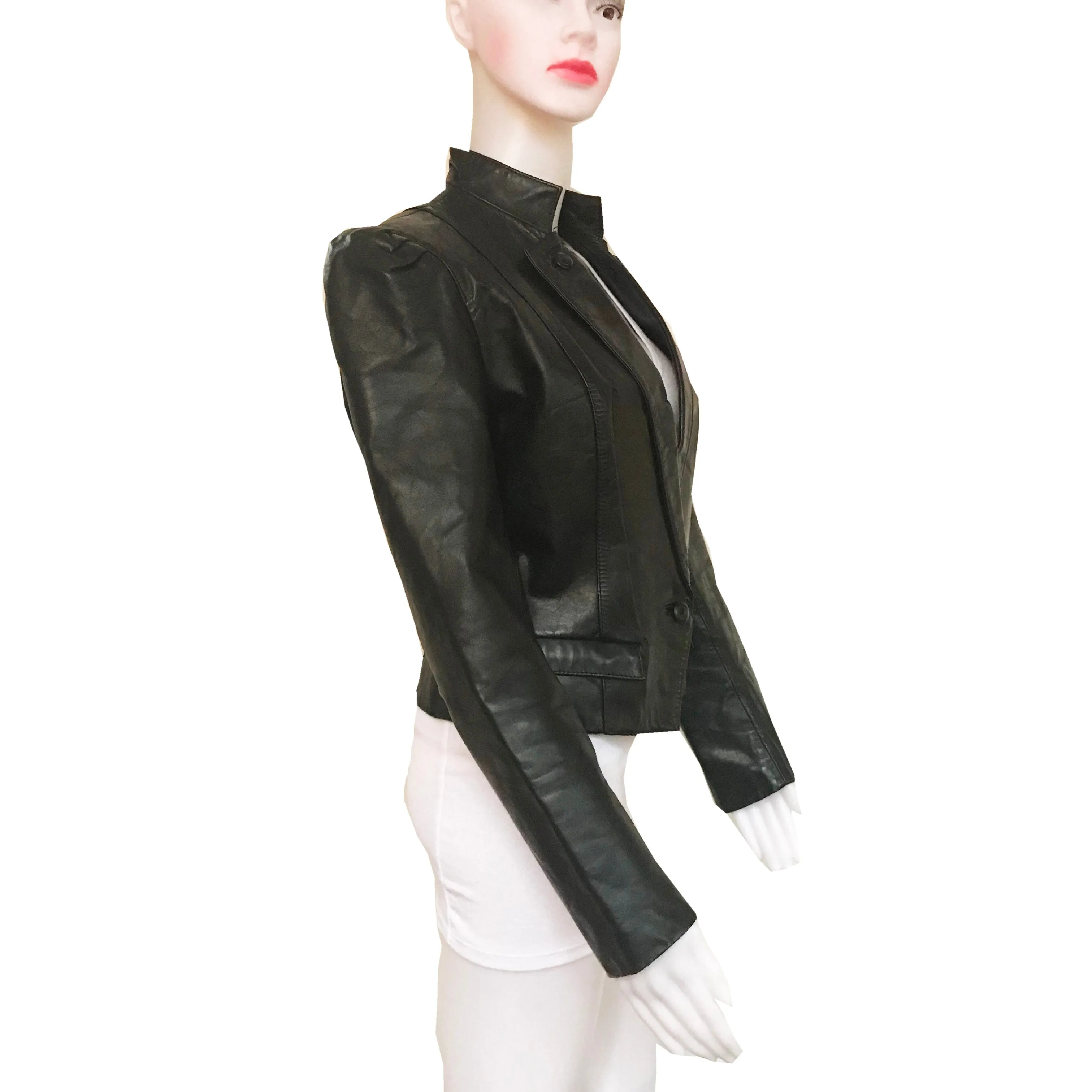 Vintage 1980s Wilsons Leather Cropped Jacket