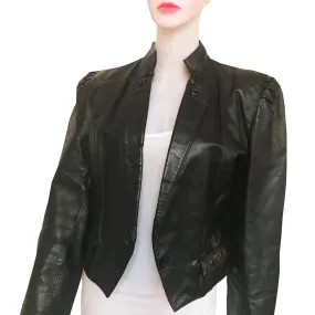 Vintage 1980s Wilsons Leather Cropped Jacket
