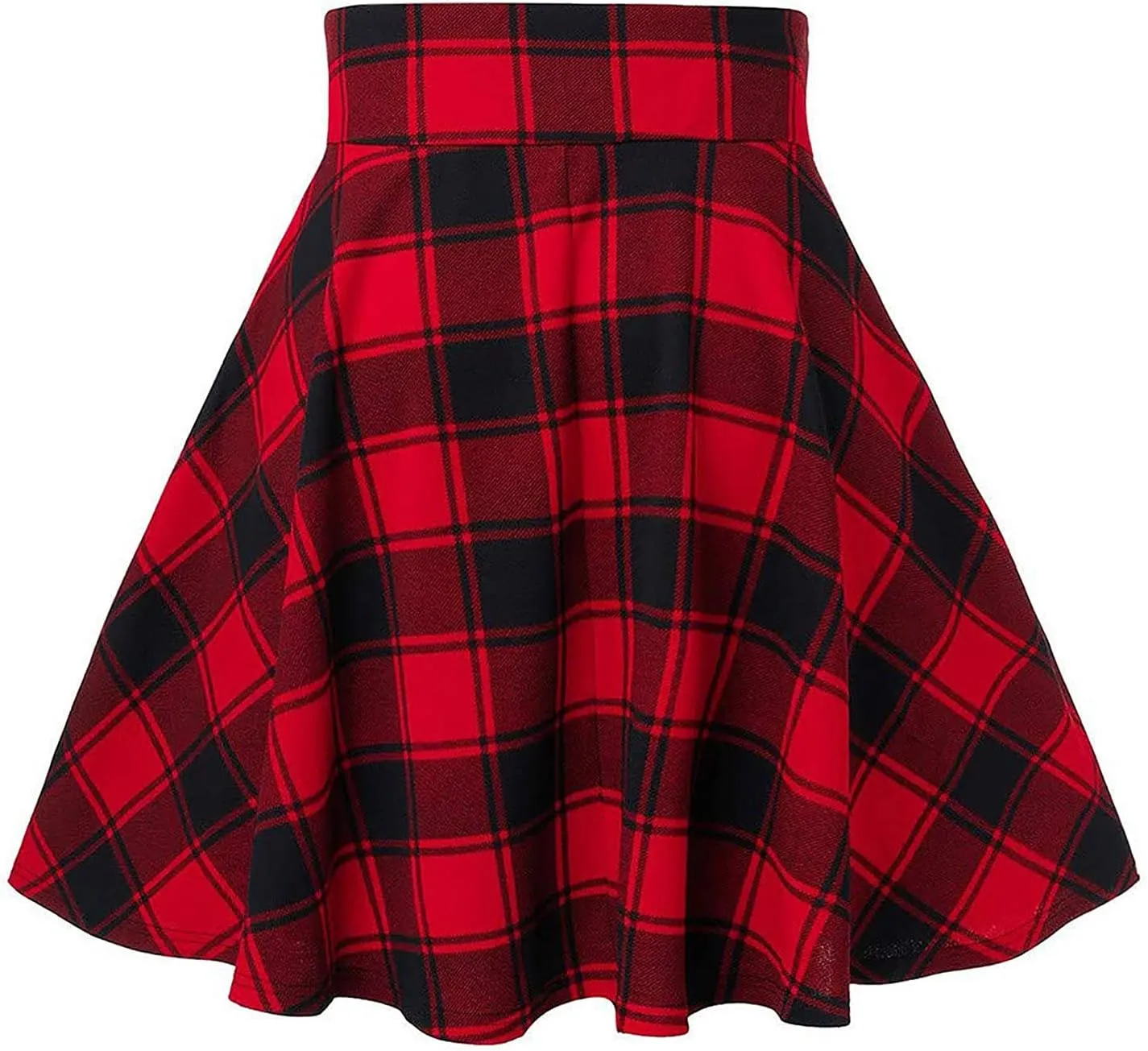 Women Gothic Punk Mini Skirt Casual Trendy Plaid Pleated Bandage High Waisted A-line Flowy Short Skirt for Tennis