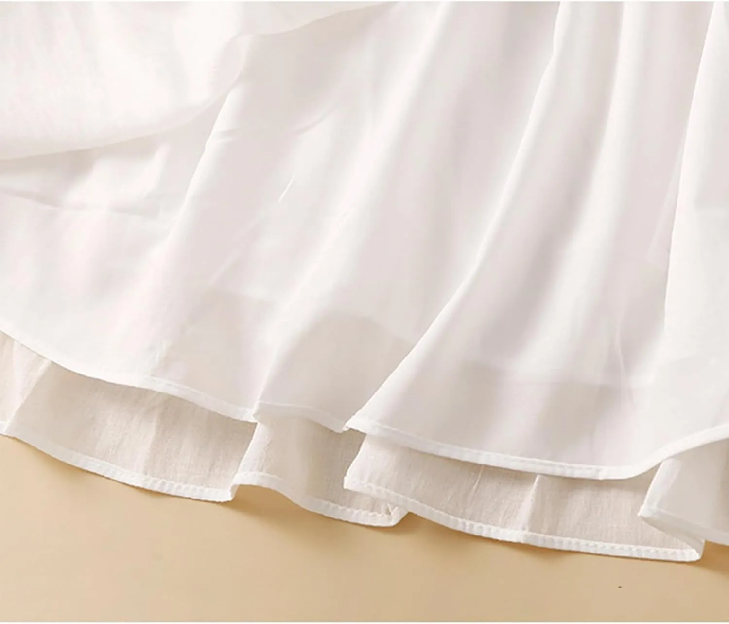 Women's Cotton Linen Retro Skirt Summer Casual Flowy A-Line Midi Skirts Color Block Tie Elastic Waist Beach Skirt
