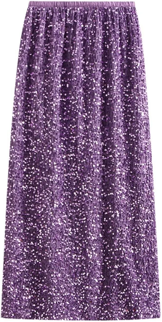 Women's Summer Tiered High Waist Long Skirt Bohemian Print Casual Maxi Skirt A-Line Elastic Waist Beach Outfits